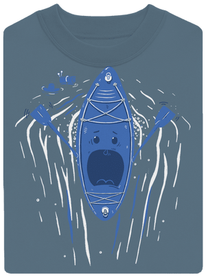 Ahhhh! unisex mikina bez kapuce Nordic Blue