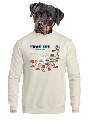 unisex mikina bez kapuce