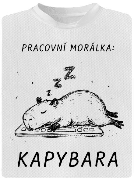 Pracovní morálka dětské sportovní tričko White
