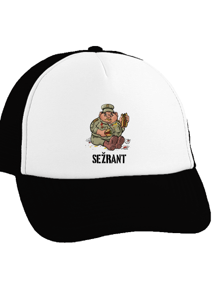 Sežrant kšiltovka truckerka Black cap