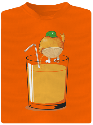 Opilý pomeranč dětské sportovní tričko Neon Orange