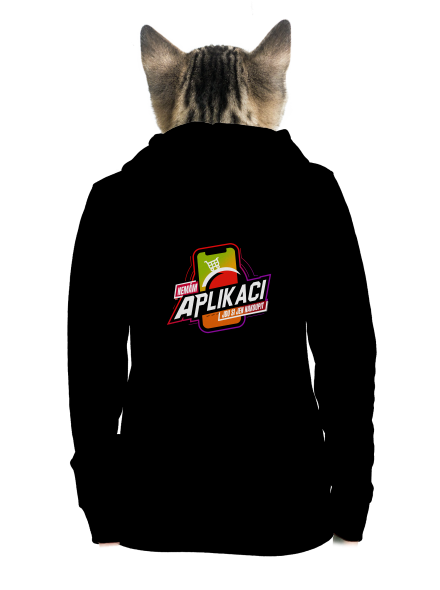 Nemám aplikaci dámská mikina na zip Black