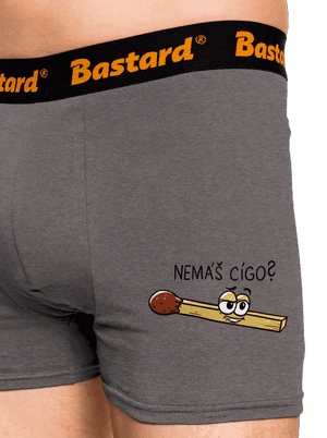 Cígo a oheň boxerky Gray Melange