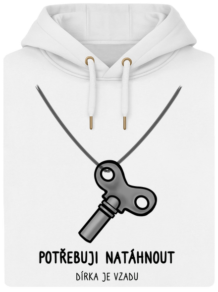 Potřebuji natáhnout unisex mikina premium Snowwhite