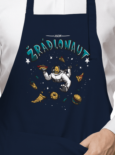Žrádlonaut zástěra Navy
