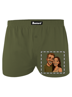 Karikatura z vlastní fotky pánské trenky Khaki