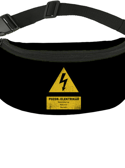 Pozor elektrikář ledvinka Black