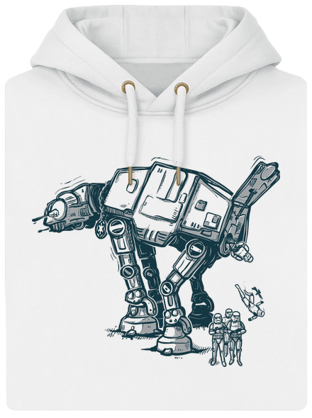 AT-AT unisex mikina premium Snowwhite