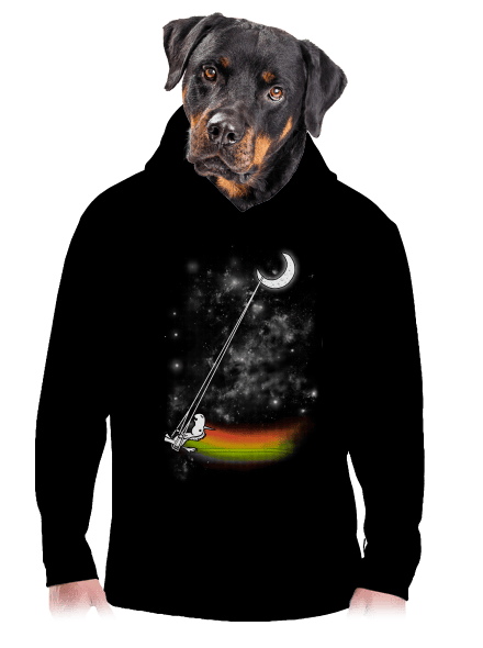 Unicorn Universe pánská mikina klokanka Black
