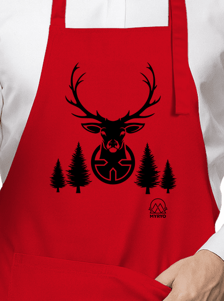 Jelen zástěra Red