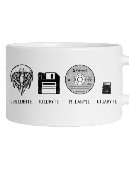 Trilobite hrnek makronka White