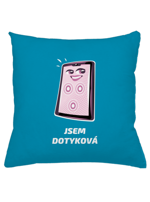 Jsem dotyková polštář Blue Turquoise