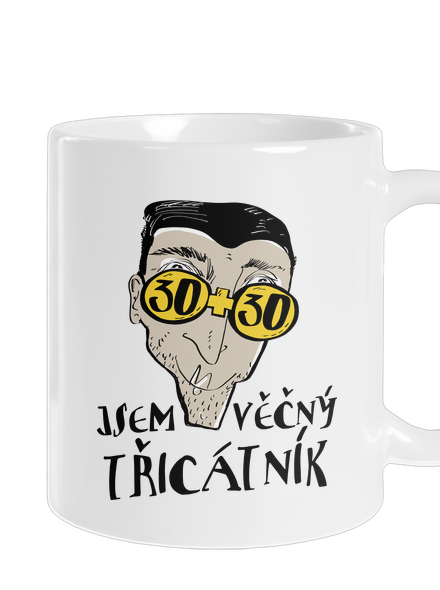 Věčný třicátník klasický hrnek White