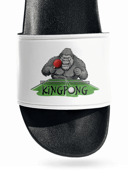 King pong pantofle White