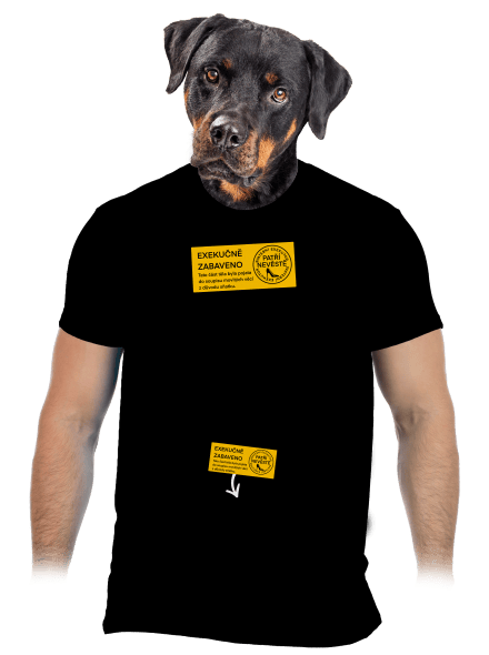 Exekuce pánské tričko Black
