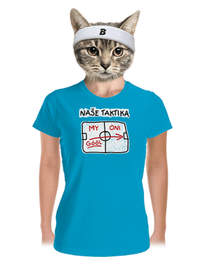 Naše taktika dámské sportovní tričko Blue Atol