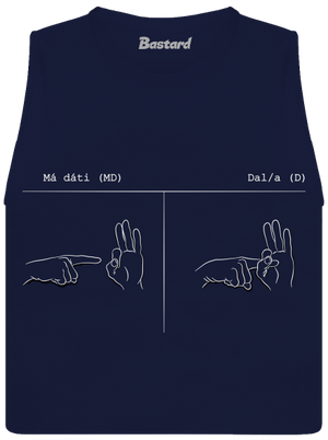 Má dáti dal dámské tílko volné Navy