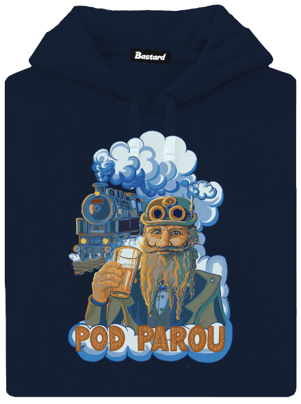 Pod parou pánská mikina klokanka Navy
