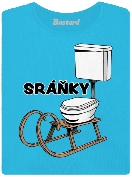 Sráňky dámské tričko s lemem Blue Atol