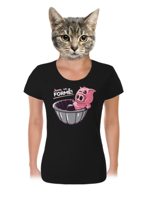 Ve formě dámské tričko Black