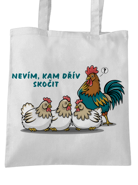 Kohout a slepice taška White
