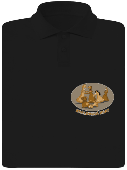 Královská hra pánská polokošile Black