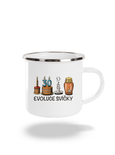 Evoluce svíčky plecháček White