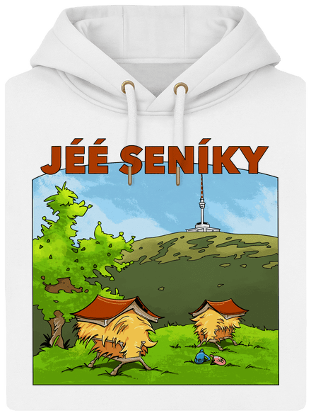 Jeseníky unisex mikina premium Snowwhite