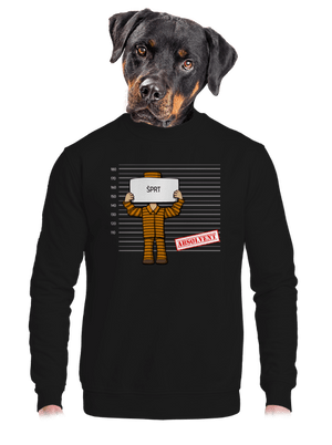 unisex mikina bez kapuce