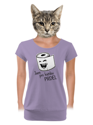 Prdel dámské tričko s lemem Lavender