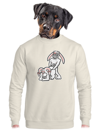 unisex mikina bez kapuce