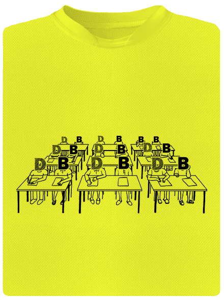 Cimrman: Debil, blbeček pánské sportovní tričko Neon Yellow