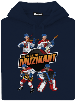 Co Čech, to hokejista pánská mikina klokanka Navy