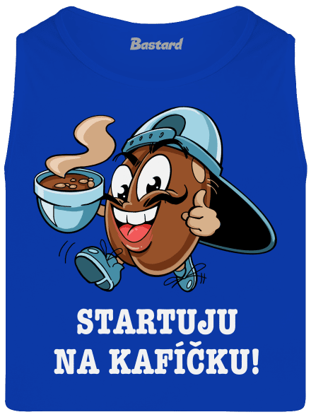 Startuju na kafíčku pánské tílko Royal Blue