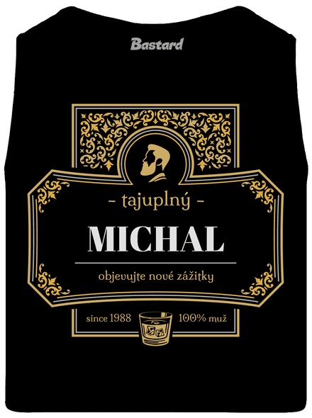 Alkoholová etiketa pánské tílko Black
