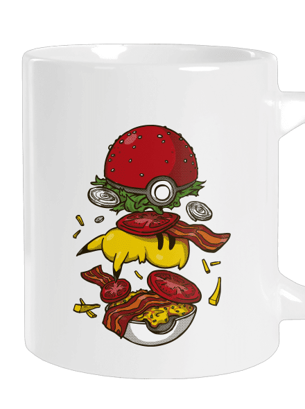 Pokémon burger velký hrnek White