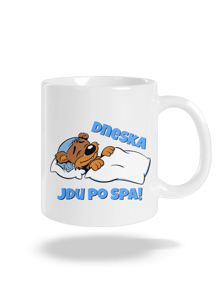Dneska jdu po spa klasický hrnek White