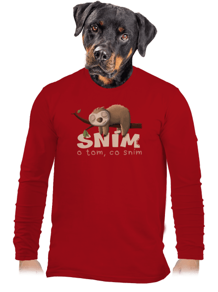 Sním o tom, co sním pánské dlouhý rukáv Red