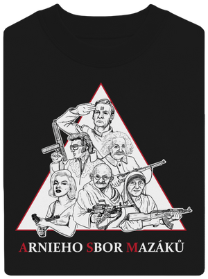 Arnieho sbor mazáků  unisex mikina bez kapuce Black