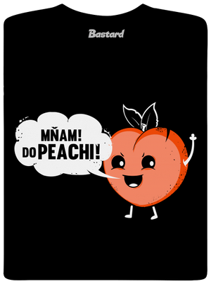 Mňam do peachi pánské tričko Black