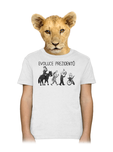 Evoluce prezidentů dětské tričko White