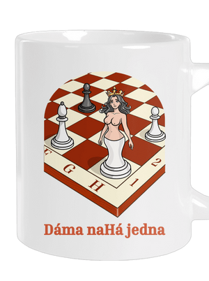 Dáma nahá jedna velký hrnek White