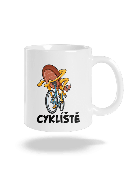 Cyklíště klasický hrnek White