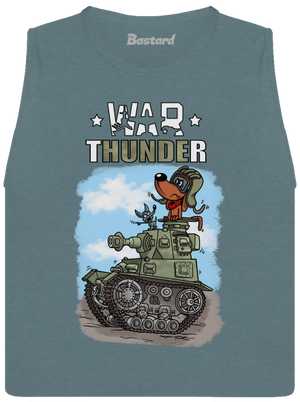 War Hunde dámské tílko volné Heather Deep Teal