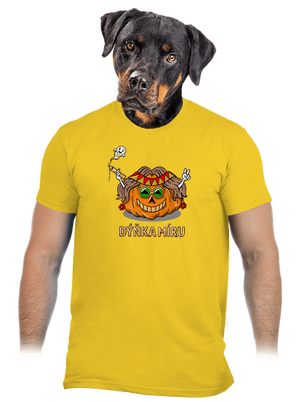 Dýňka míru pánské tričko Gold