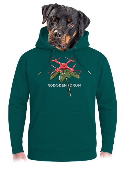Rododendron unisex mikina premium Emerald Green