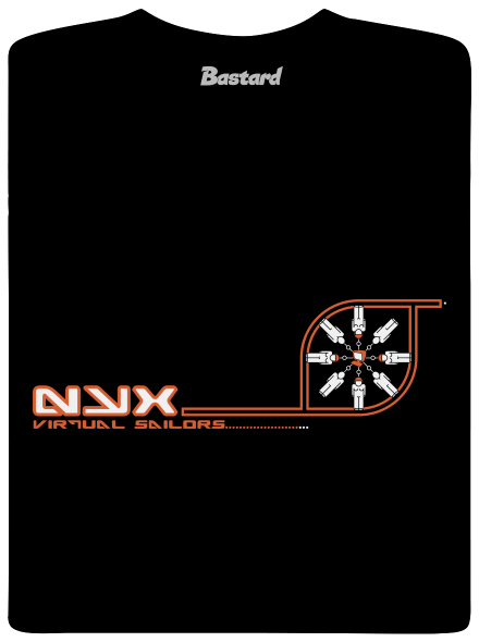 NYX Virtual Sailors dětské tričko Black