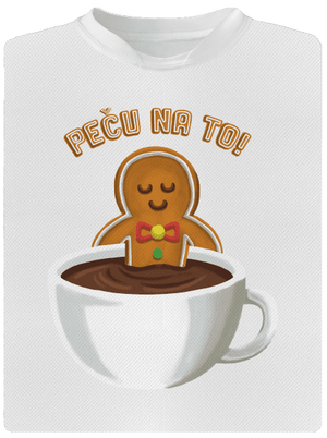 Peču na to! pánské sportovní tričko White