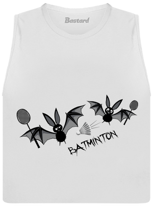 Batminton dámské tílko volné White