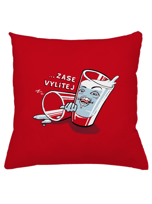 Zase vylitej polštář Red